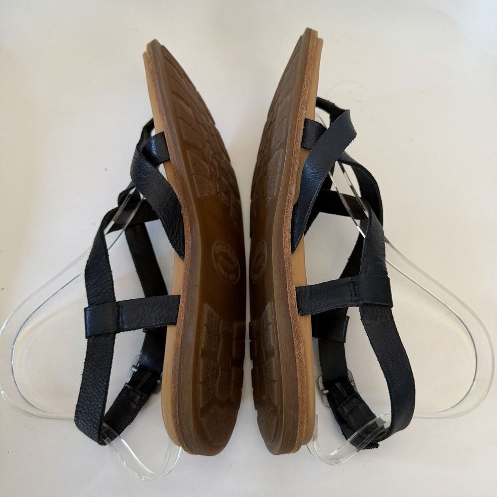 Kork Ease Yarbrough Sandals Womens Size 9 Tan Leather Strappy Comfort Flats - Picture 7 of 9